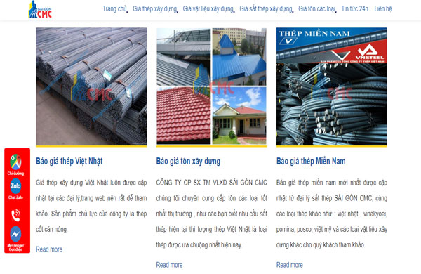 mẫu thiết kế website đơn giản